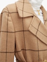 Thumbnail for your product : Giuliva Heritage Collection The Christie Checked Wool Trench Coat - Camel