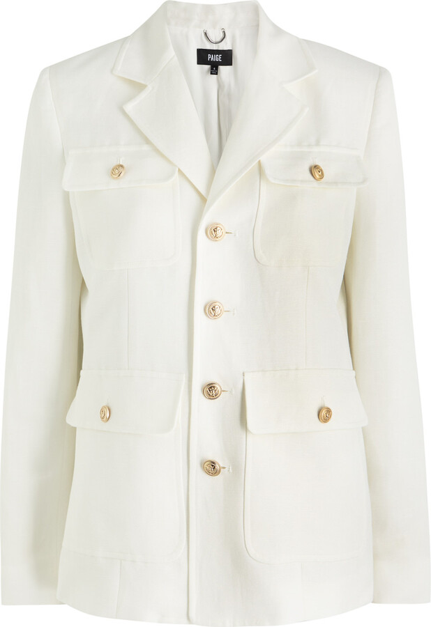 Paige Reign Linen-blend Blazer