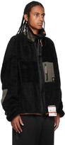 Thumbnail for your product : Miharayasuhiro Black Boa Fleece Zip-Up Jacket
