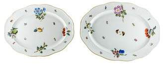 Herend Set of Two Fruits Necker Oval Platters