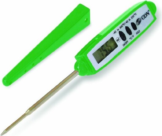 CDN CDNProAccurateQuickReadWaterproofPocketThermometerWithSheath,Green