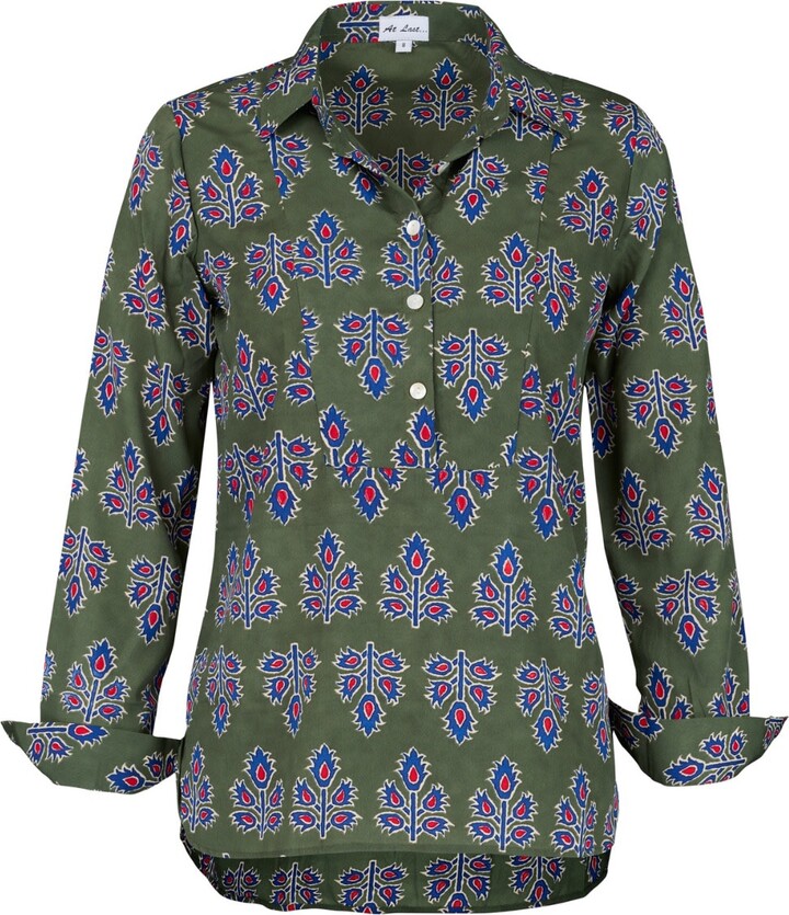 AtLAST Soho Shirt In Olive Green Thistle