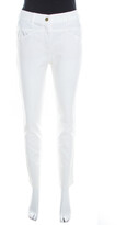 Thumbnail for your product : Escada White Stretch Denim Teresa Straight Leg Jeans S