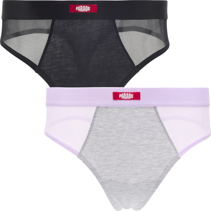 Parade Modal & Mesh Thong Underwear, 2-Pack, Sizes XS to 3XL