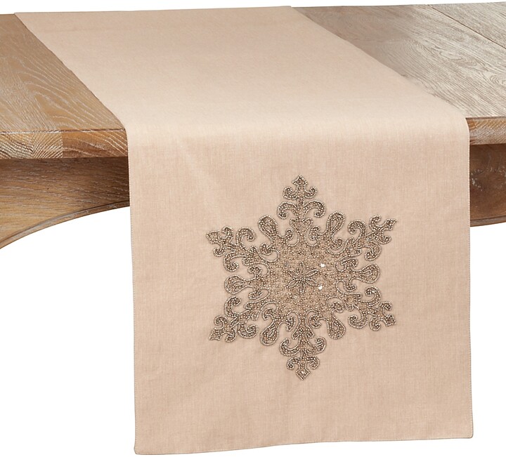 Holiday At Home Coco Stick Twig Table Runner 13" x 70" Wood Brown Gray Variation