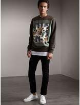 Thumbnail for your product : Burberry Unisex Beasts Print Silk Panel Cotton Sweatshirt