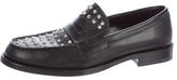 Thumbnail for your product : Saint Laurent Stud-Embellished Leather Loafers