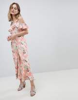 Thumbnail for your product : Glamorous Petite Jumpsuit With Ruffle Layer In Floral