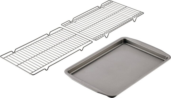 Circulon Bakeware 3Pc Baking Sheet Pan & Cooling Rack Set