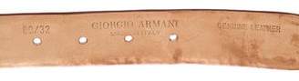 Giorgio Armani Leather Buckle Belt