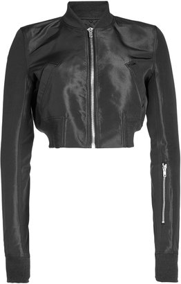 Rick Owens Cropped Jacket with Silk
