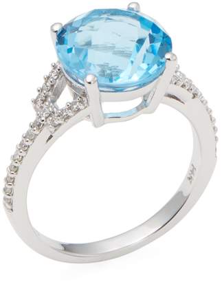 Rina Limor Fine Jewelry Women's 14K White Gold Swiss Blue Topaz & Diamond Ring