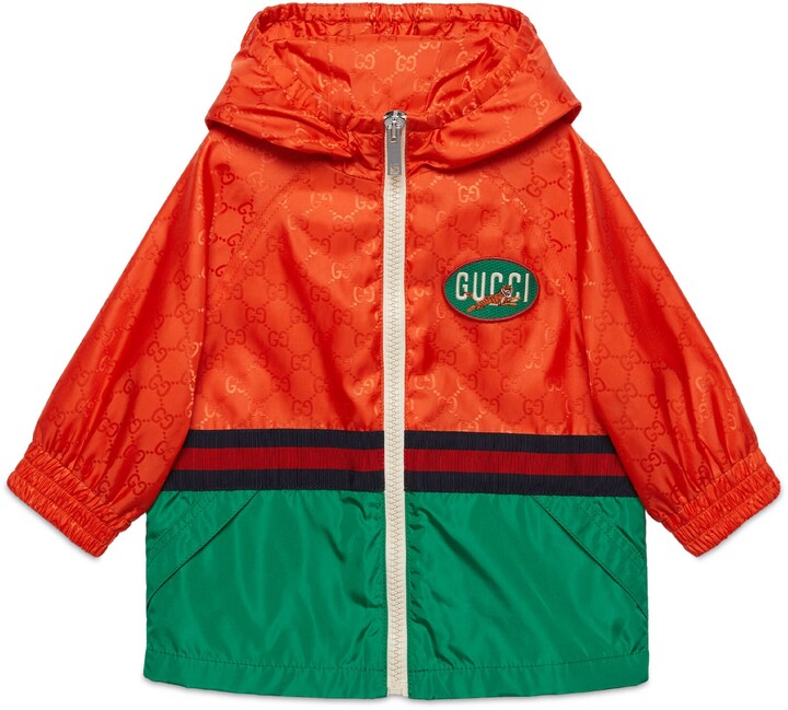 Verdorie bibliothecaris moersleutel Gucci Tiger Baby GG jacquard nylon jacket - ShopStyle Boys' Outerwear