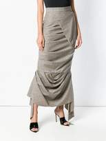 Thumbnail for your product : Awake ruched plaid skirt