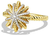 Thumbnail for your product : David Yurman Starburst Ring with Diamonds in Gold