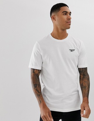 Reebok t-shirt with small vector logo in white