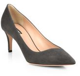 Thumbnail for your product : Giorgio Armani Asymmetrical Suede Pumps