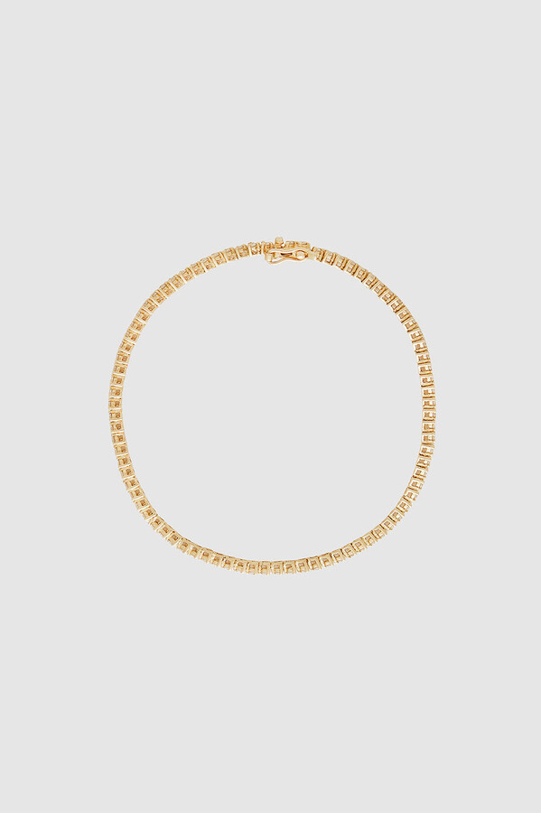 Anine Bing Diamond Tennis Bracelet in Gold - ShopStyle