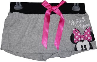Disney Minnie Mouse Short Peeking Heather Grey Pajama Bottom Shorts Missy Sizing (Small)