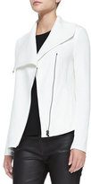 Thumbnail for your product : Helmut Lang Villous Front-Zip Crepe Jacket