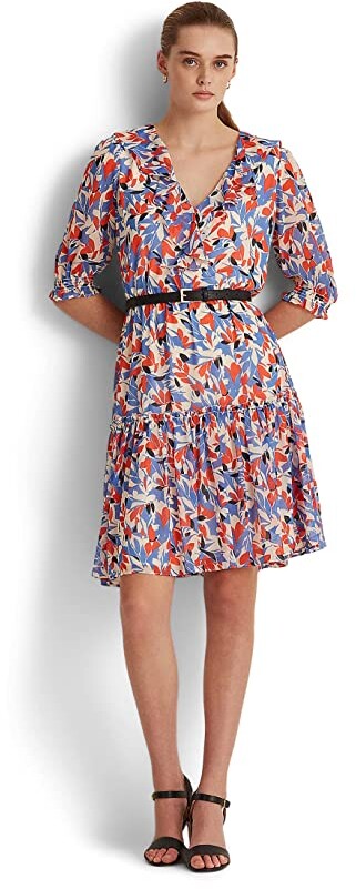 Ralph Lauren Floral Georgette Dress - ShopStyle