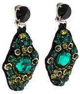 Thumbnail for your product : Prada Crystal & Fabric Earrings