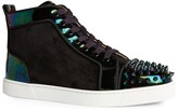 Thumbnail for your product : Christian Louboutin Lou Spikes Woman Orlato Patent High-Top Sneakers