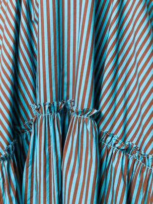 P.A.R.O.S.H. striped ruffle dress