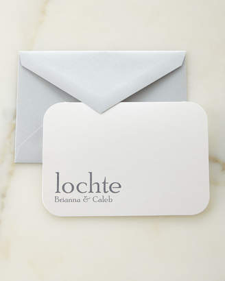 Carlson Craft Slate Raised Ink Personalized Cards with Personalized Envelopes