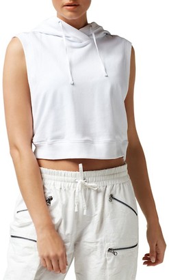 white mesh sweatshirt