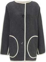 Thumbnail for your product : Samuji Grey Virgin Wool Gary Coat
