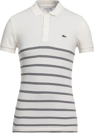 Lacoste Stripe Collar Polo Shirt | ShopStyle