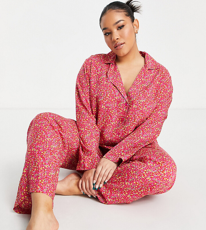 Long Sleeve Asos Plus Size Pyjamas ASOS DESIGN Petite Super Soft