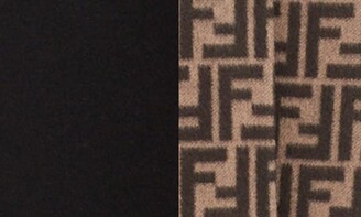 Fendi Leather Pocket Reversible FF Wool & Silk Coat