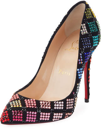 Christian Louboutin Arletta Multicolor Crystal Red Sole Pumps