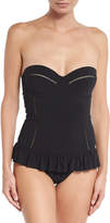 Thumbnail for your product : Tory Burch Solid Flounce One-Piece Swimsuit
