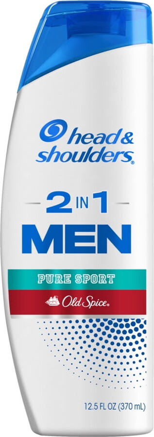 Head & Shoulders Mens 2 in 1 Dandruff Shampoo and Conditioner, Old Spice Pure Sport, 12.5 oz