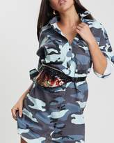 Thumbnail for your product : Missguided Camo Shirt Dress