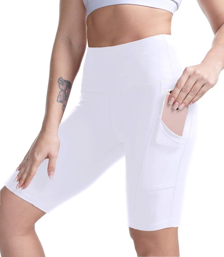high waist yoga shorts women