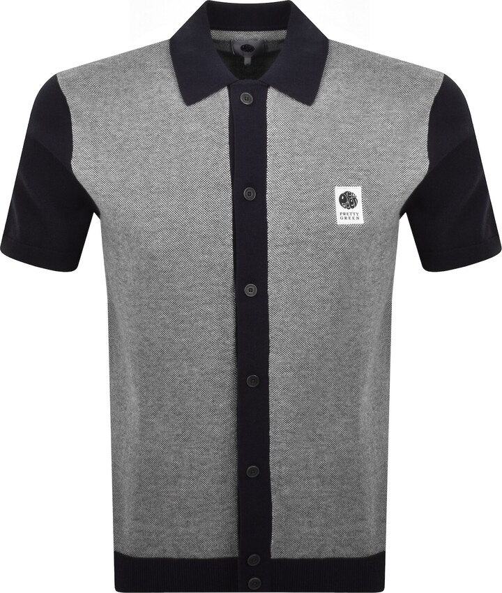 Pretty Green Roxy Knit Shirt Navy