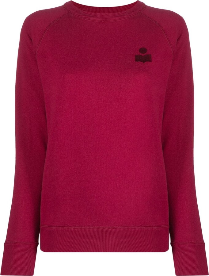 MARANT ÉTOILE Milla flocked logo sweatshirt - ShopStyle