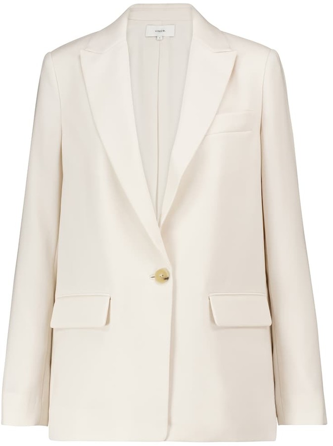 vince white blazer