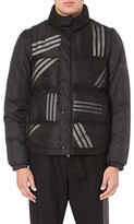 Thumbnail for your product : Y-3 Striped detachable-sleeve coat - for Men