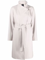 Thumbnail for your product : Fay Toggle-Front Belted Mid-Length Coat
