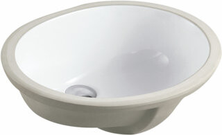 Kingsman Hardware Kingsman 19.5'' Ceramic Oval Undermounted Bathroom Sink with Overflow