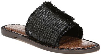 glenda raffia slide sandal