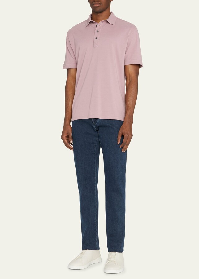 Ermenegildo Zegna Men's CottonSilk Polo Shirt ShopStyle