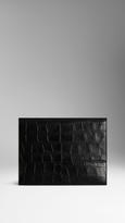 Thumbnail for your product : Burberry Alligator Leather iPad Case