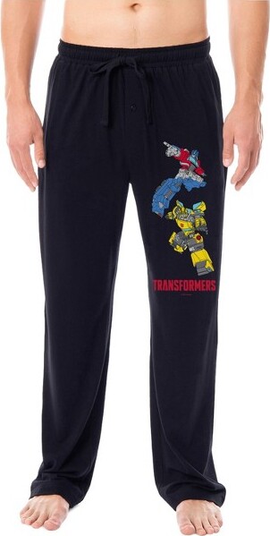 Intimo IntimoTransformersMen'sOptimusPrimeBumblebeeSleepLoungePajamaPantsForAdults(XX-Large)Black