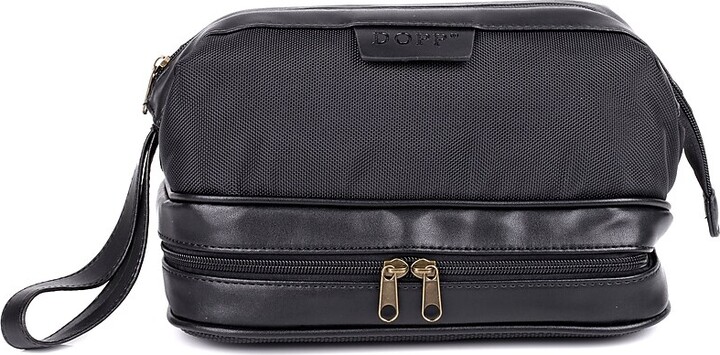Dopp Business Class 10" Nylon Toiletry Bag, Water Resistant, Black (06776.BK)